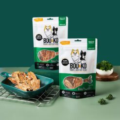 BOOKO Chicken Stick Parsley ขนมหมา ไก่แท่ง ขนมหมารสไก่ booko snackfordog chickenstick