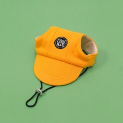 หมวกหมา หมวกแมว หมวกสอดหู หมวก สีเหลือง doghat cathat yellow