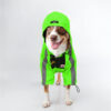 pet jacket เสื้อกันฝนหมา เสื้อกันลมหมา สีเขียว