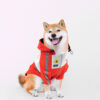 pet jacket เสื้อกันฝนหมา เสื้อกันลมหมา สีแดง